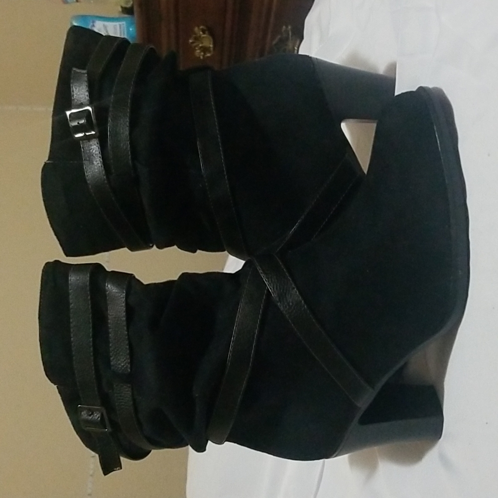 Black Miranda Boots,12W